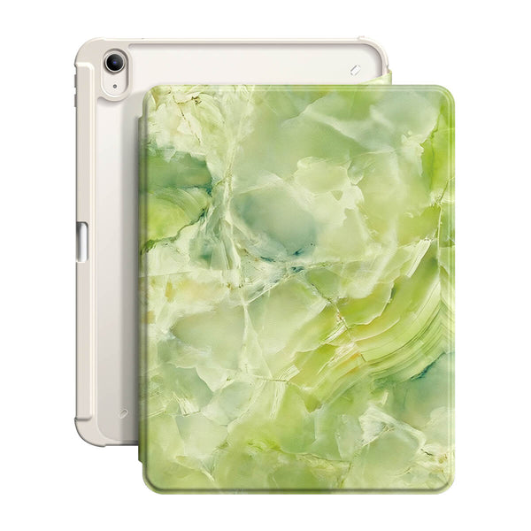 Ice Flower Jade | iPad Series Snap 360° Stand Impact Resistant Case