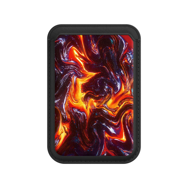 Lava Surge | Leather Wallet with MagSafe