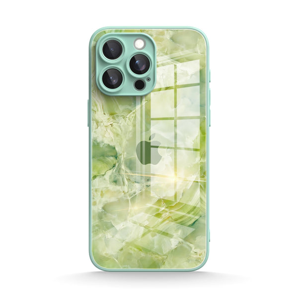 Ice Flower Jade |IPhone Series Tempered Glass Case
