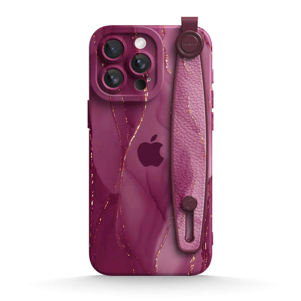 Gilt Plum Red | iPhone Series Multifunctional Wristband Case