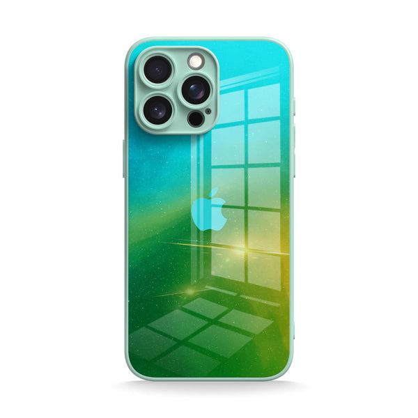 Polar-Green to Yellow | IPhone Series Tempered Glass Case