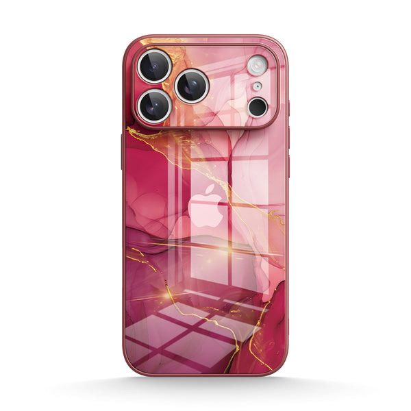 Agate Rose Gold |IPhone Series Tempered Glass Case