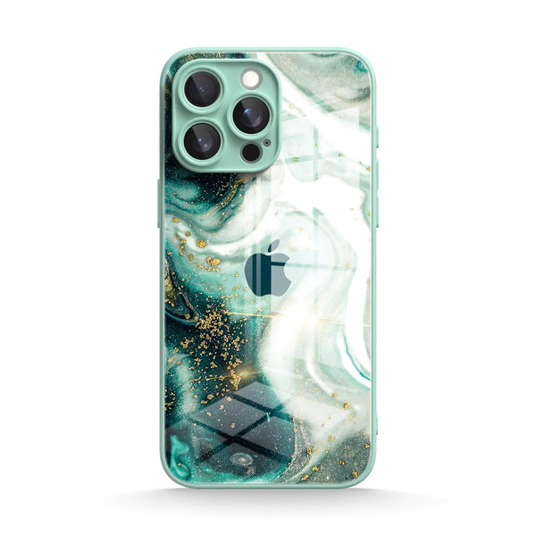 Gilt Jade |IPhone Series Tempered Glass Case