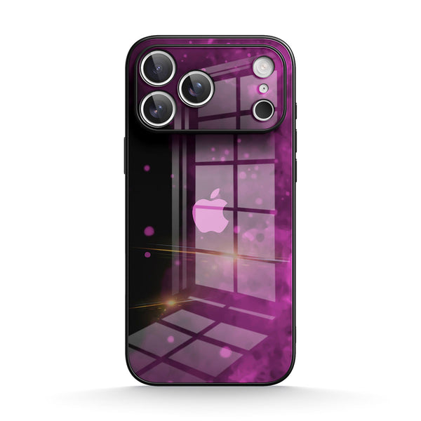 Black Purple | IPhone Series Tempered Glass Case