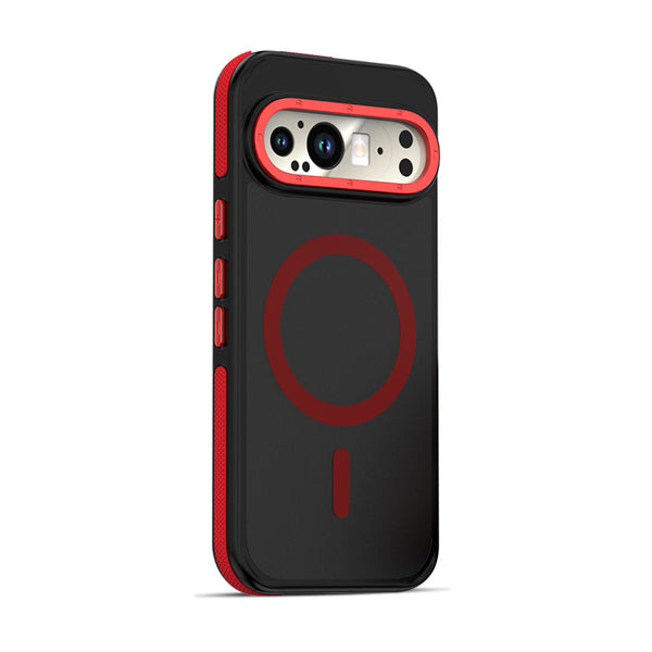 Black Red | Google MagSafe Color Edge Clear Case