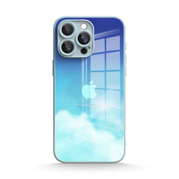 Sky Blue | IPhone Series Tempered Glass Case