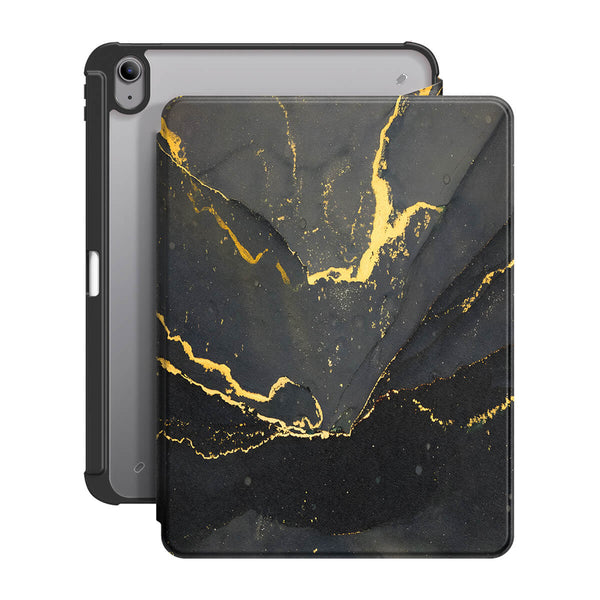 Black Gold Sand | iPad Series Snap 360° Stand Impact Resistant Case