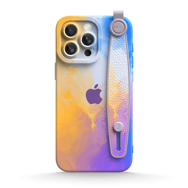 Lilac Yellow | iPhone Series Multifunctional Wristband Case