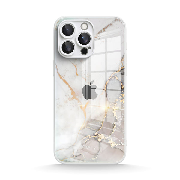 Gray Gold Sand |IPhone Series Tempered Glass Case