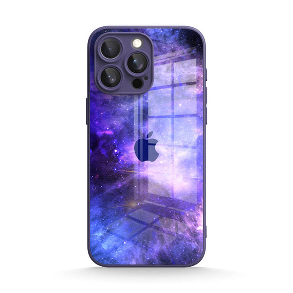 Blue-Purple Nebula | IPhone Series Tempered Glass Case