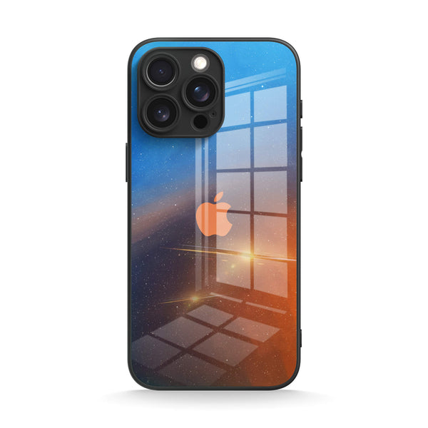 Polar-Blue to Orange | IPhone Series Tempered Glass Case