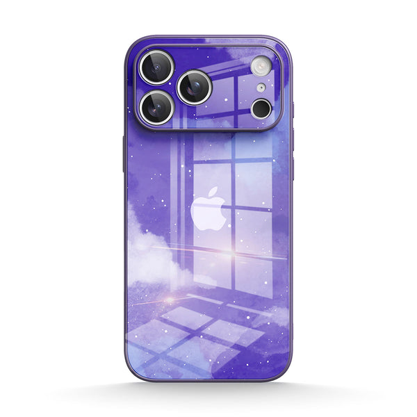 Astral Purple Blue | IPhone Series Tempered Glass Case