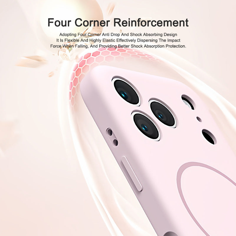 Light Pink | iPhone Series Liquid Silicone MagSafe Case