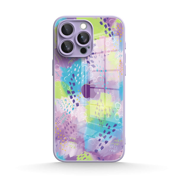 Fluttering Lavender | IPhone Series Tempered Glass Case