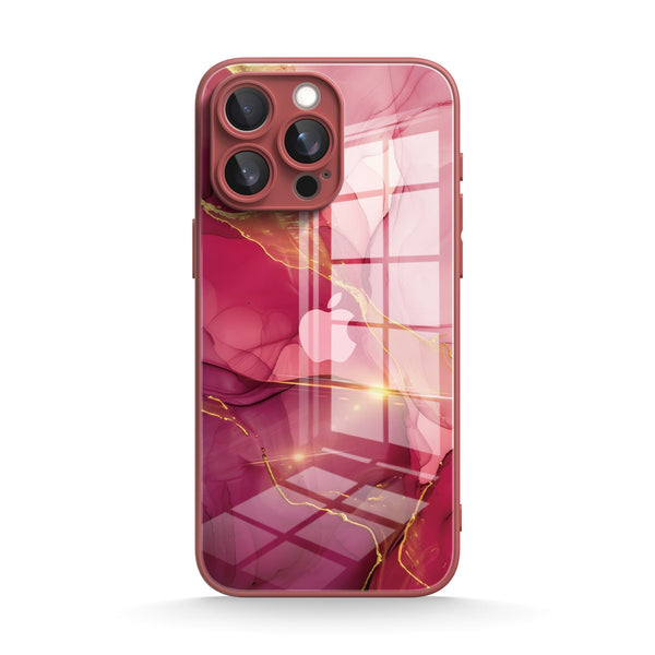 Agate Rose Gold |IPhone Series Tempered Glass Case
