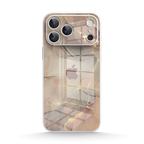 Elegant Brown |IPhone Series Tempered Glass Case
