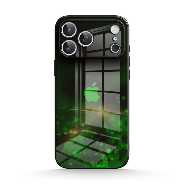 Black Green | IPhone Series Tempered Glass Case