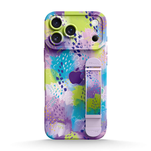 Fluttering Lavender | iPhone Series Multifunctional Wristband Case