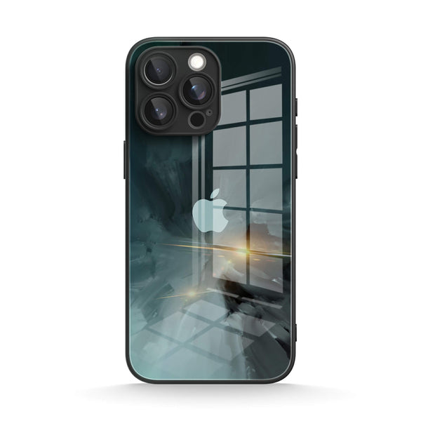 Black Gray | IPhone Series Tempered Glass Case