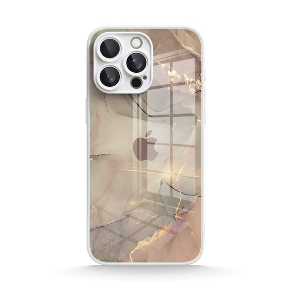 Elegant Brown |IPhone Series Tempered Glass Case