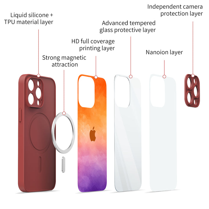 Sunset Color | IPhone Series Impact Resistant Protective Case