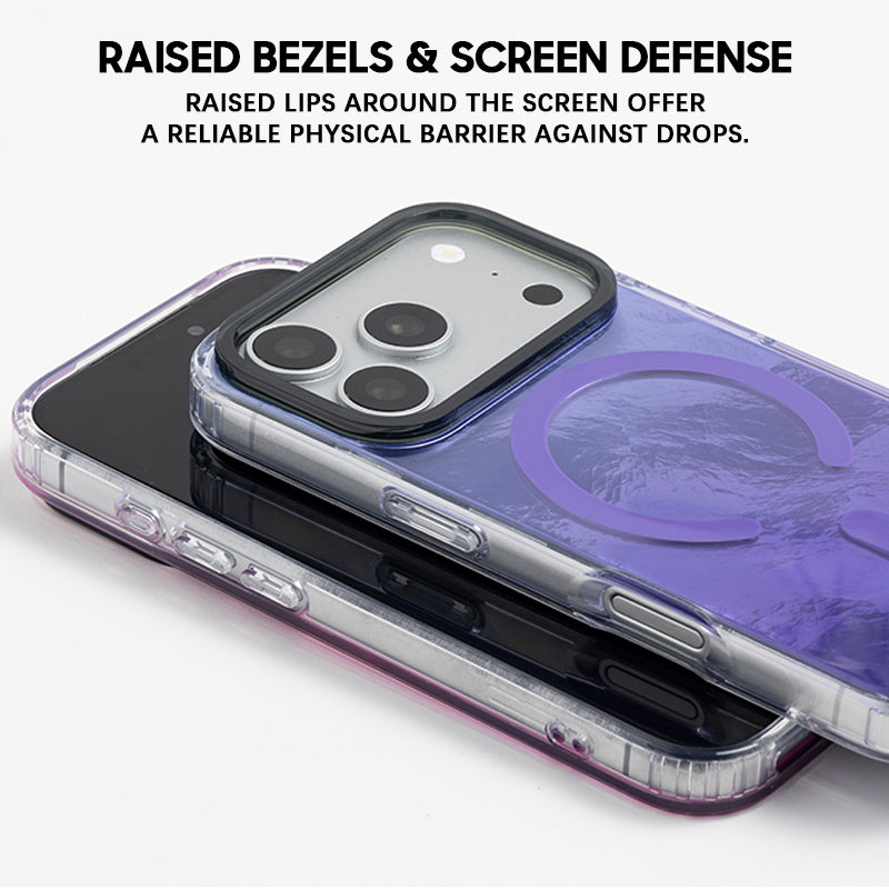 Blue | iPhone MagSafe Glacier Texture Case – Magpiec
