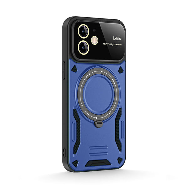 Navy Blue | iPhone Window MagSafe Stand Ring Case