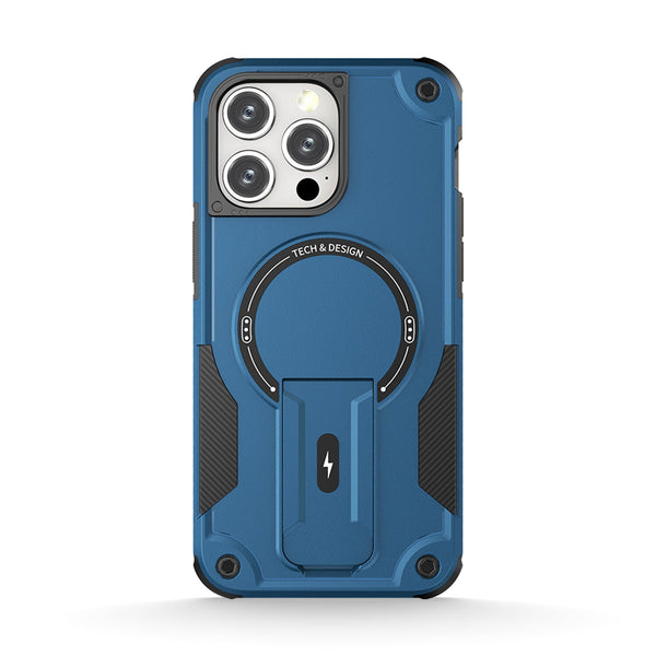 Navy Blue | iPhone Military-Grade MagSafe Bracket Case