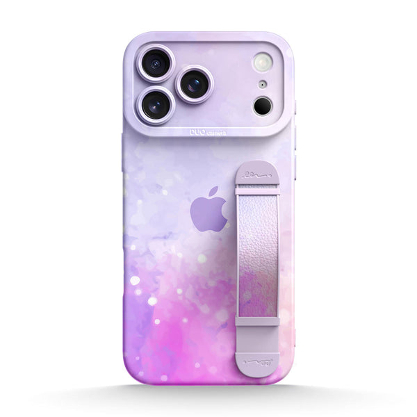 Gouache Purple | iPhone Series Multifunctional Wristband Case
