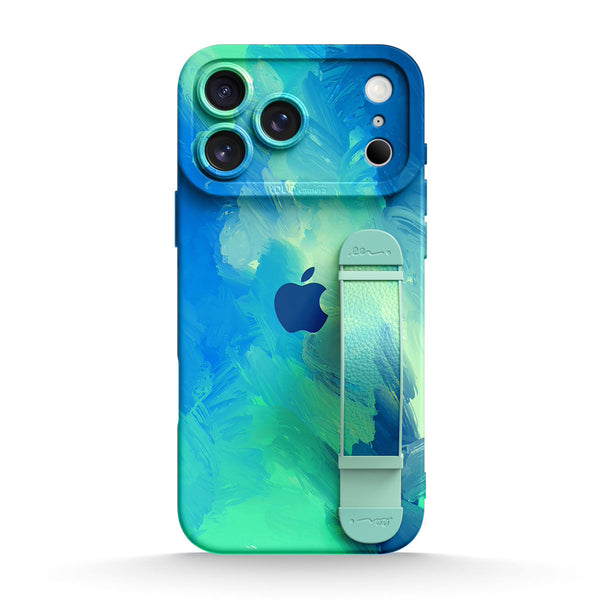 Turquoise Blue | iPhone Series Multifunctional Wristband Case