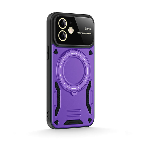 Dark Purple | iPhone Window MagSafe Stand Ring Case