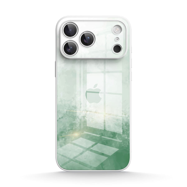 Hidden Mist Green | IPhone Series Tempered Glass Case