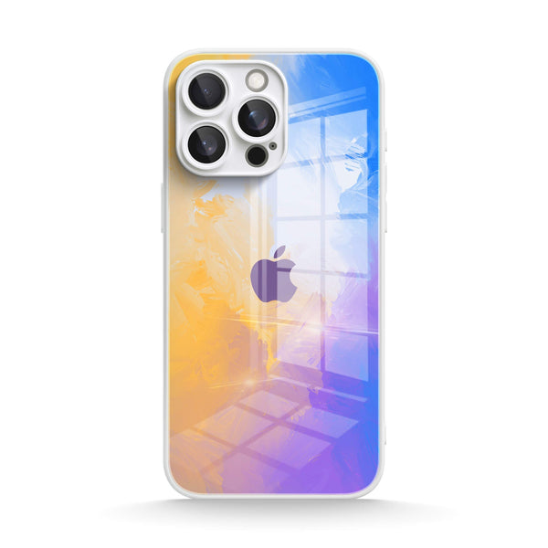 Lilac Yellow | IPhone Series Tempered Glass Case