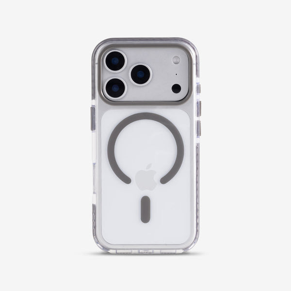 Grey | iPhone MagSafe Impact-Resistant Clear Case