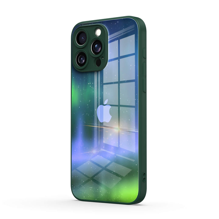 Optical Magnetic-Purple Green | IPhone Series Impact Resistant Protective Case