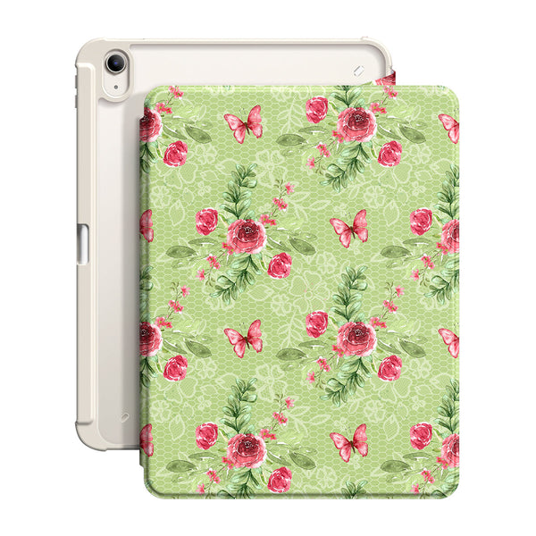 Butterfly Among Flowers | iPad Series Snap 360° Stand Impact Resistant Case