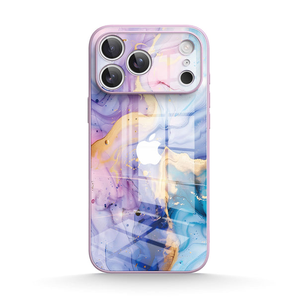 Gilded Colored Jade |IPhone Series Tempered Glass Case