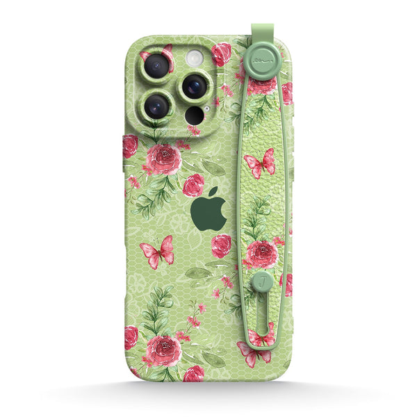 Butterfly Among Flowers | iPhone Series Multifunctional Wristband Case
