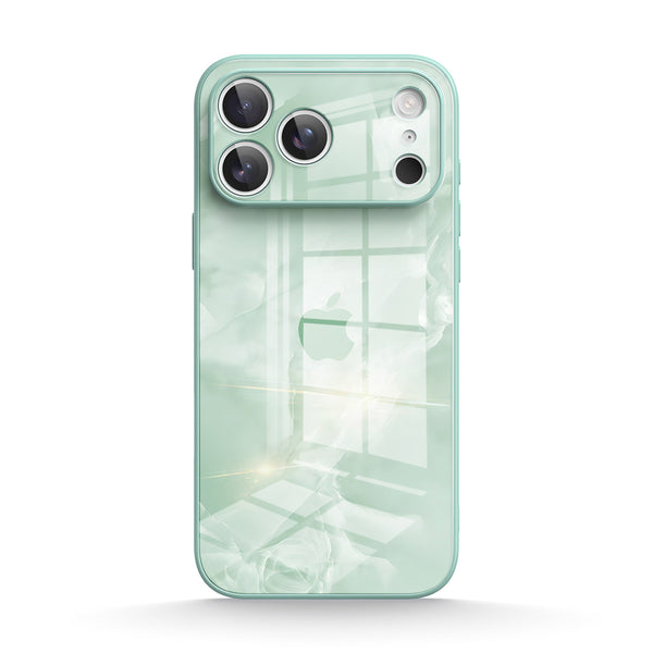Mint Green |IPhone Series Tempered Glass Case