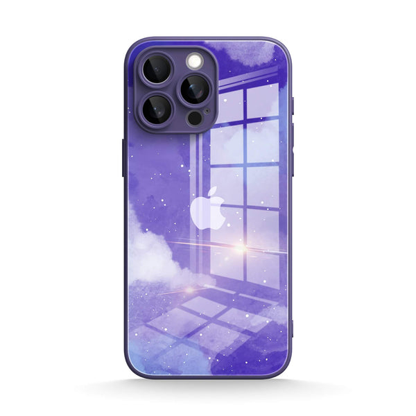 Astral Purple Blue | IPhone Series Tempered Glass Case