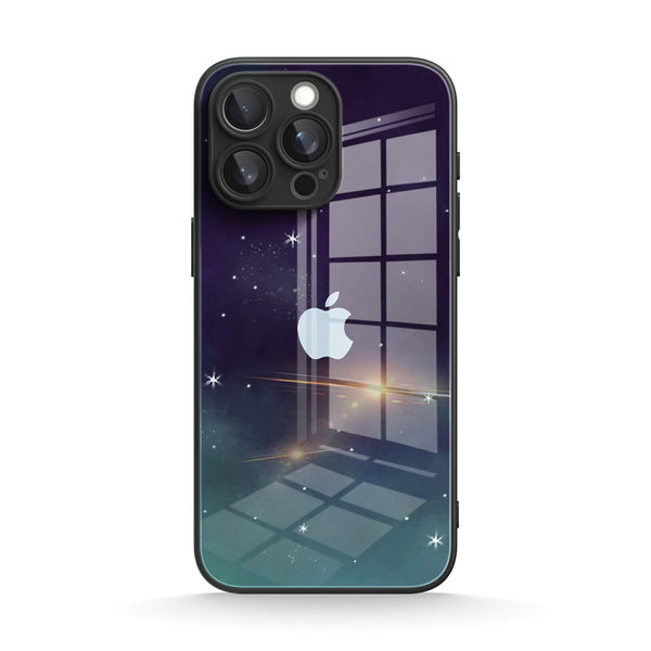 Star-Blue Green | IPhone Series Tempered Glass Case