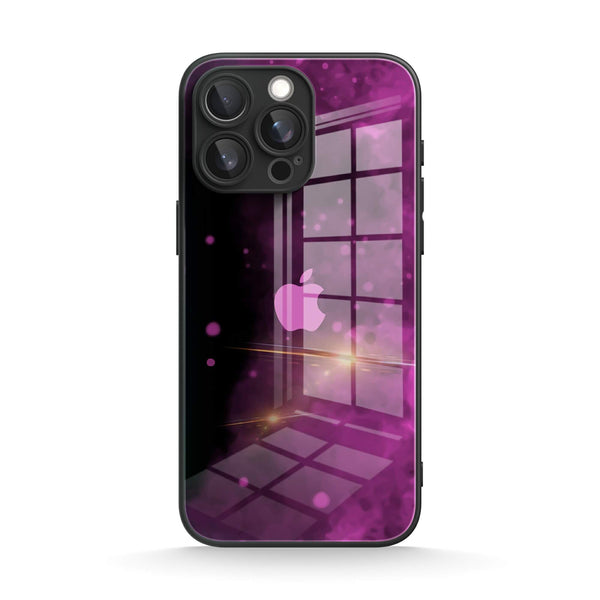 Black Purple | IPhone Series Tempered Glass Case