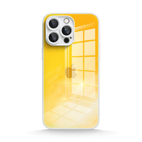 Bright Yellow | IPhone Series Tempered Glass Case