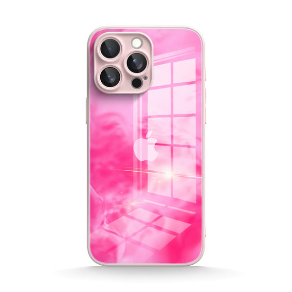 Pink Lava | IPhone Series Tempered Glass Case