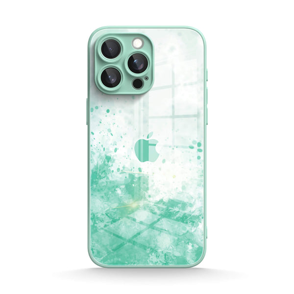 Splash Green | IPhone Series Tempered Glass Case