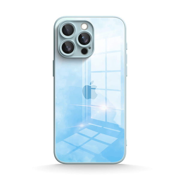 Watercolor Blue | IPhone Series Tempered Glass Case